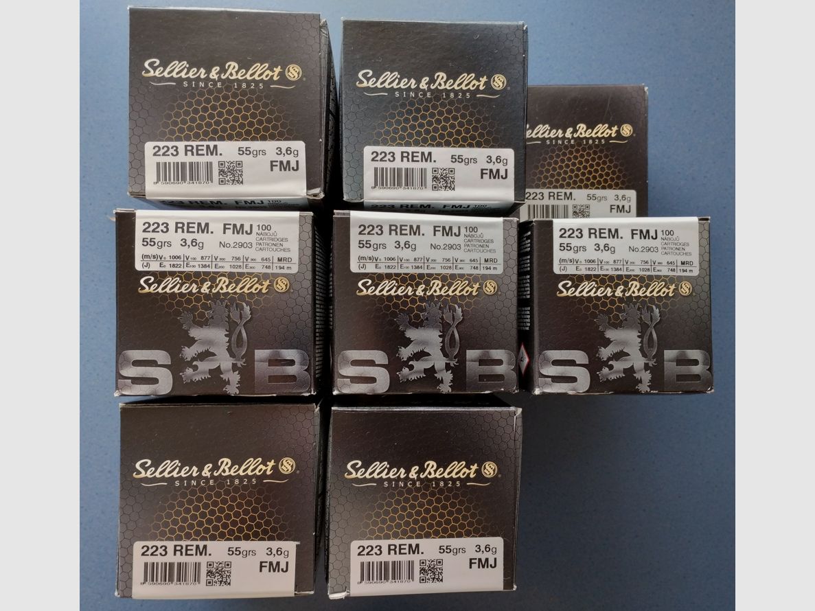 .223 Rem. S&B 55gr. 1495 pcs