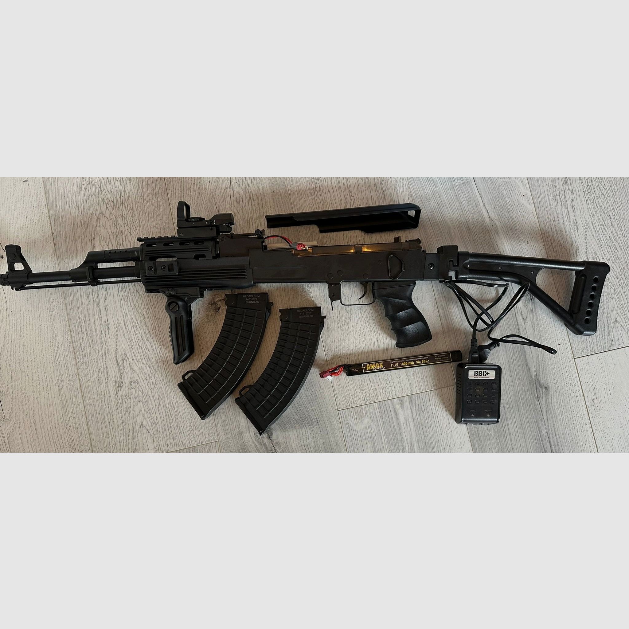 Begadi AK "Tactical" Sport -GEN.5- Upgrade S-AEG con Variohead, PRO HopUp y Begadi CORE EFCS / Mosfet