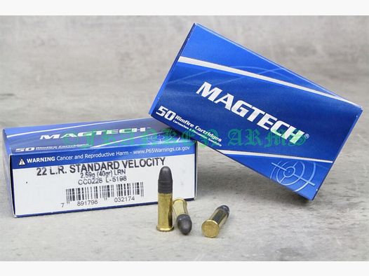 Magtech .22 lr. Standard 40gr. 2.6g 50 pieces tiered prices