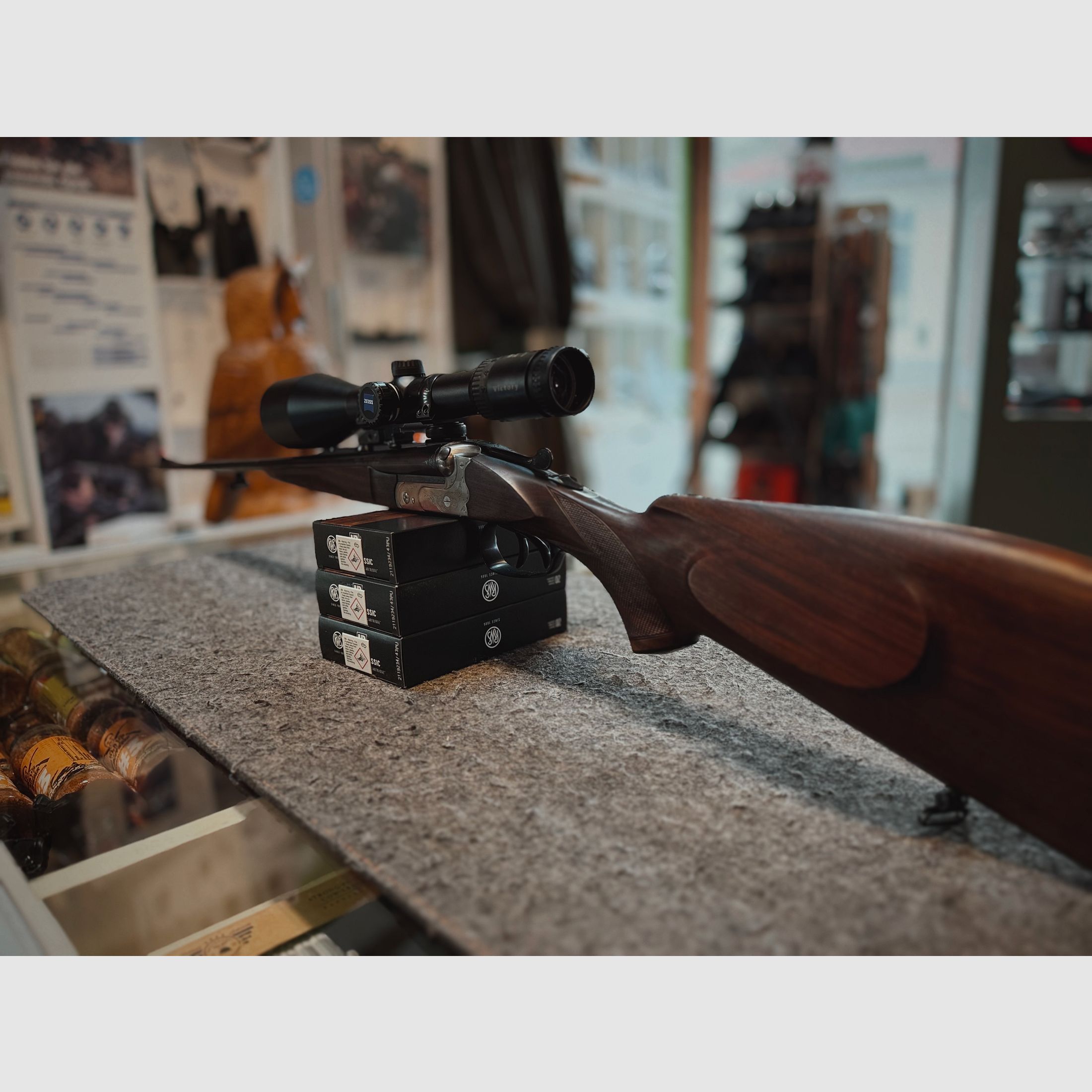 Merkel double rifle 8X57IRS like new!