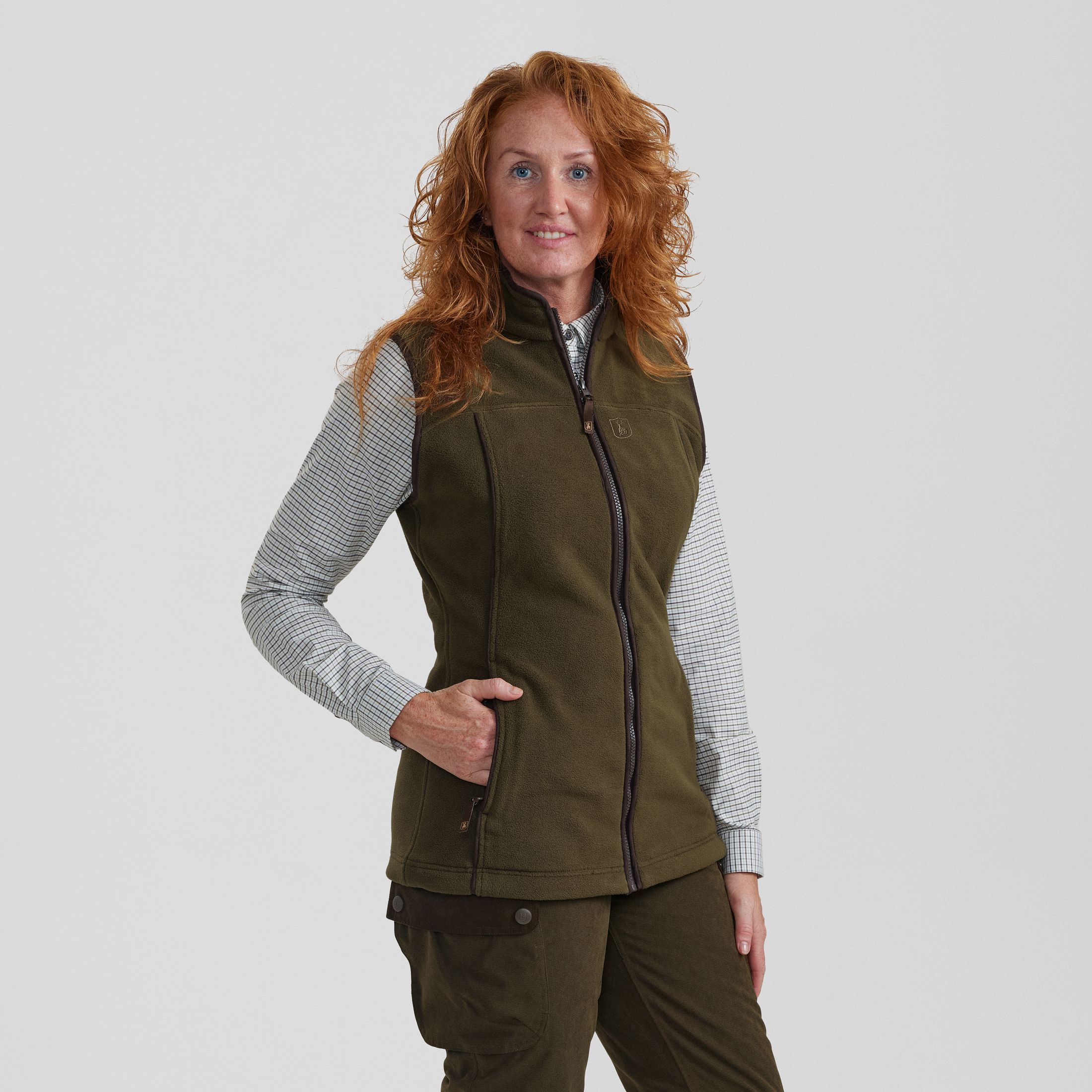 Chaleco de forro polar Lady Eagle - Tarmac Green - Talla mujer: 42