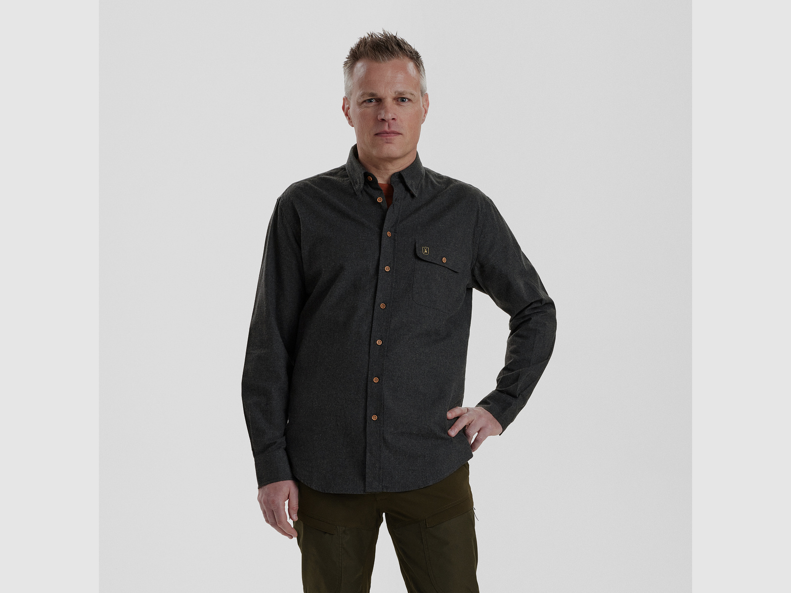 Liam Shirt - Black Ink - Men's Size: 43/44