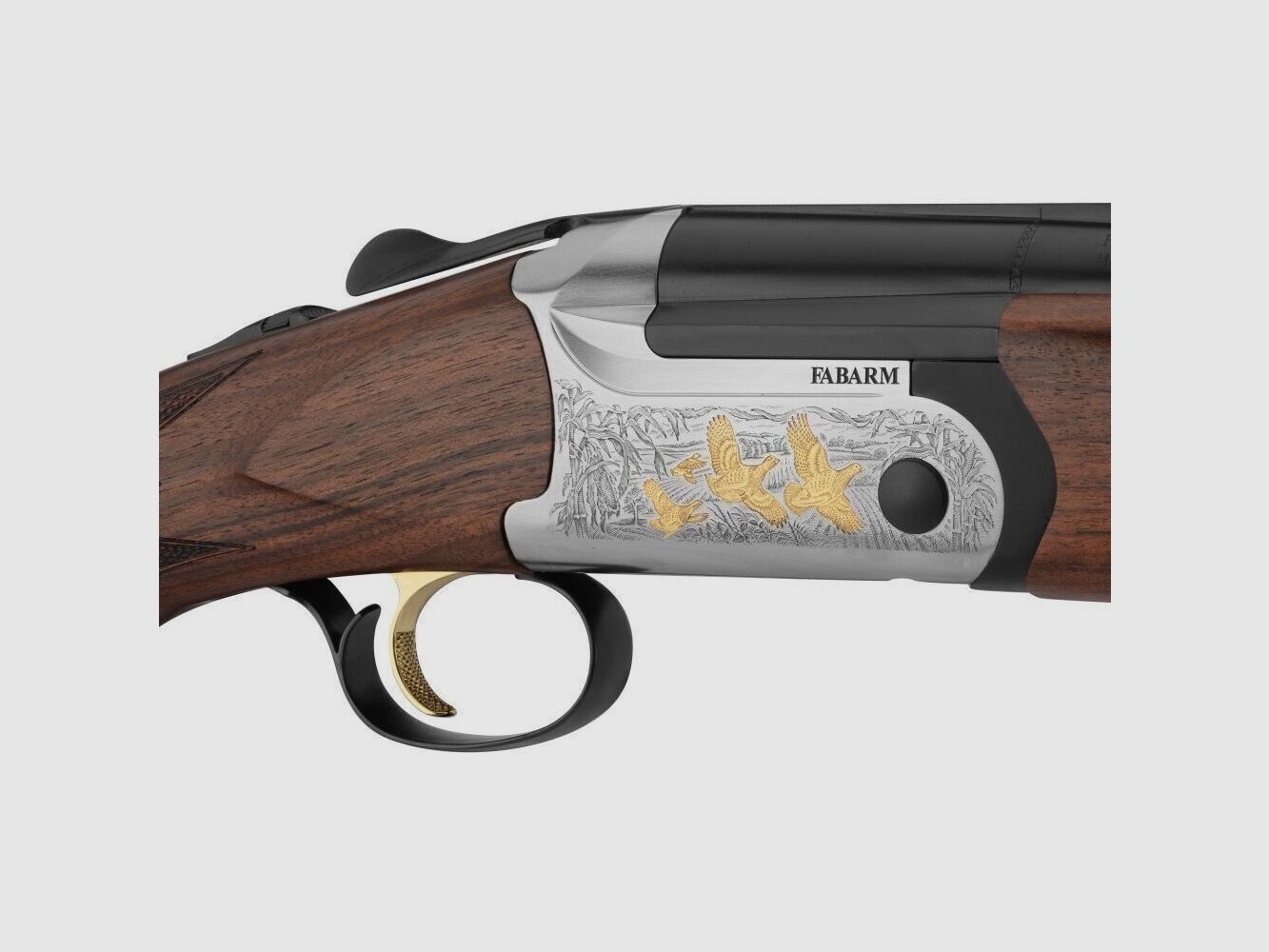 Fusil superposé Fabarm Elos A2 Cal. 12 Classic Gold Acier – Double Détente, image 2 sur 4