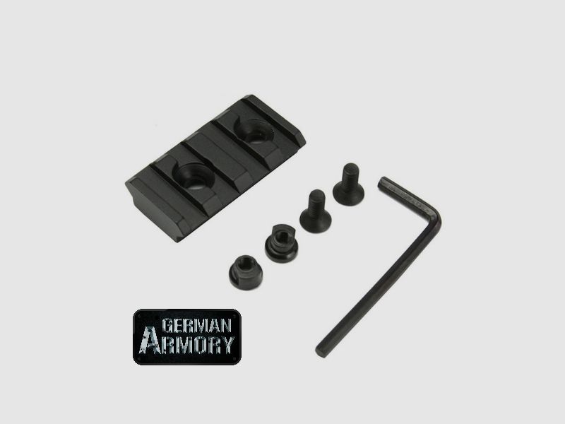 Picatinnyrail Mini für Keymod Systeme RIS 4 Slots AR15 AK 47 74 AKM M16 M4 Hera Arms DPMS Schmeisser