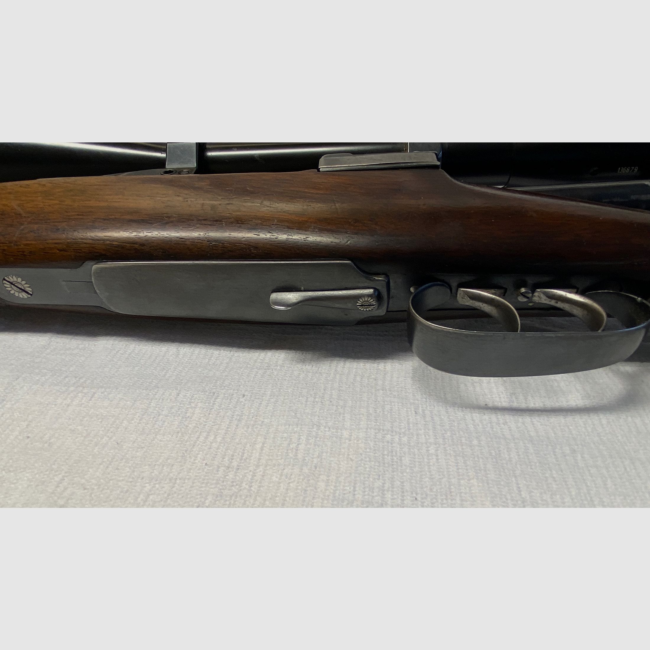 Ferlacher repeating rifle 8x57 IS, repeater, repeating rifle with muzzle thread for silencer, riflescope 8x56, new proof 2021
