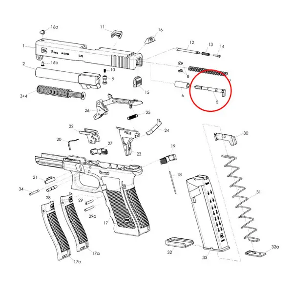 Percussore Eemann Tech per Glock 9mm, immagine 3 di 4