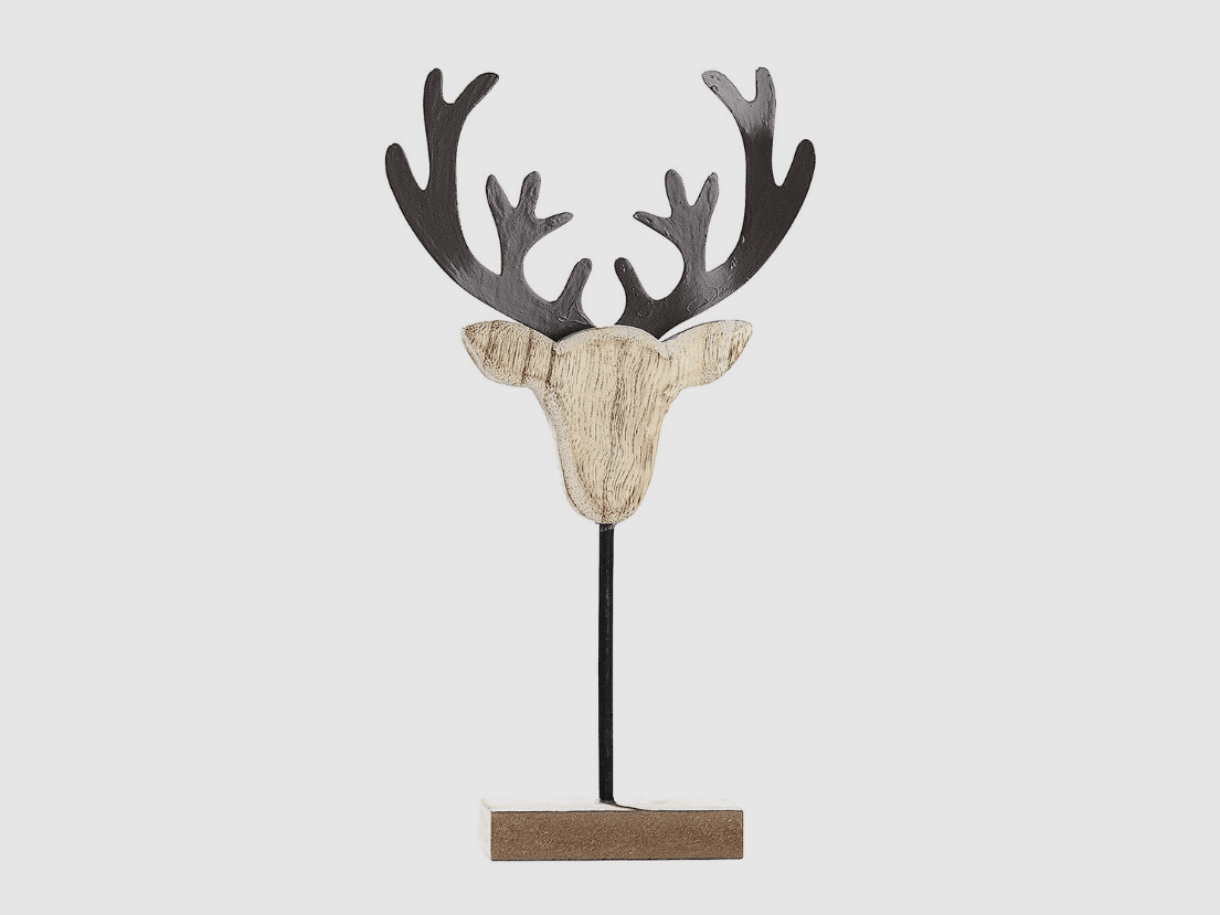 Guild wood deer head on MDF stand