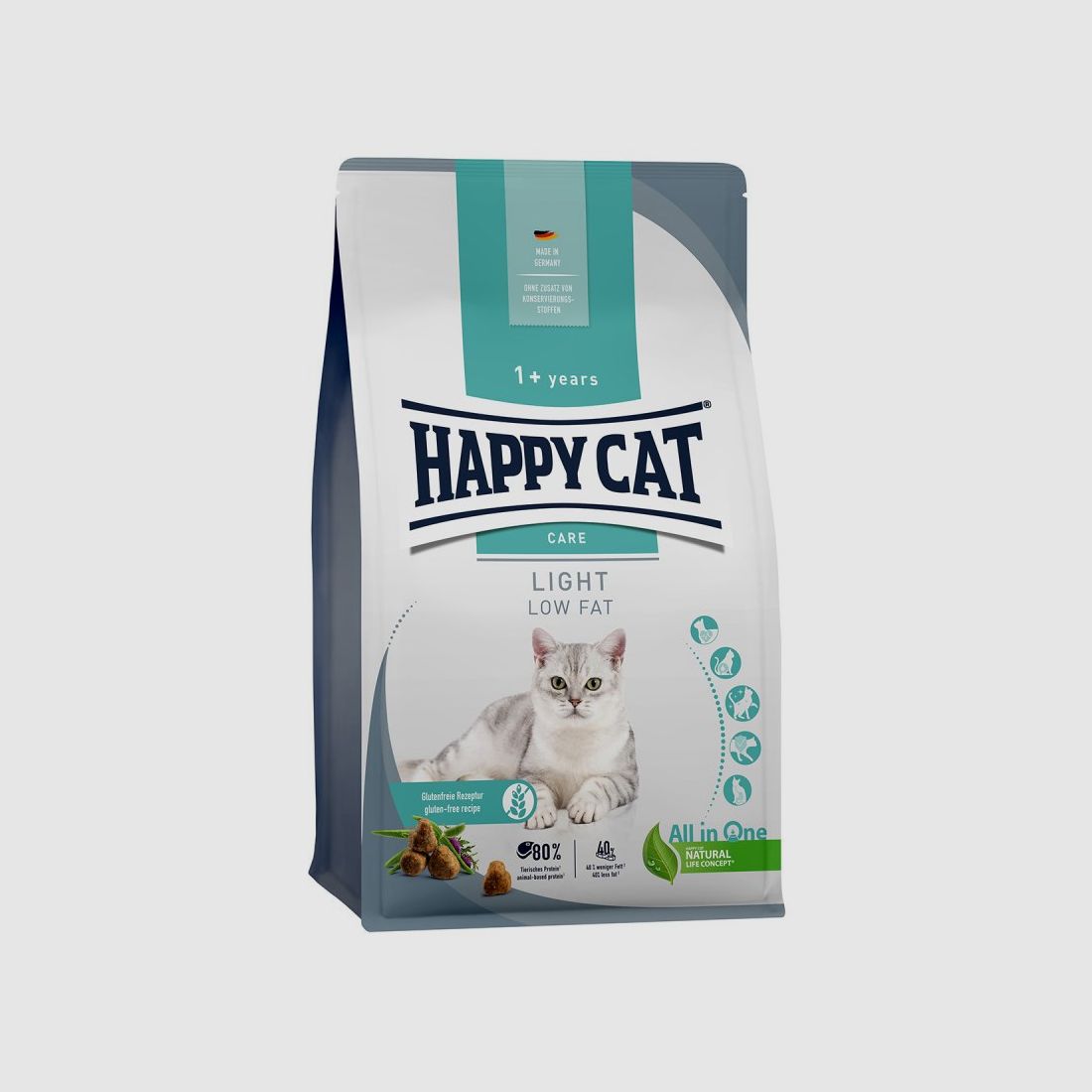 Happy Cat Katzen Trockenfutter Sensitive Light 300 g x 6 Stk.