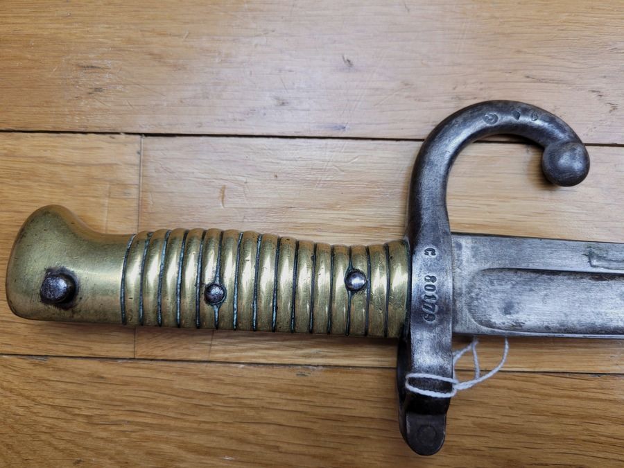 Sehr schöne Chassepot-Bajonett – Mre NATIONALE de Châtellerault – mit Nummer – TBE, Bild 9 von 14