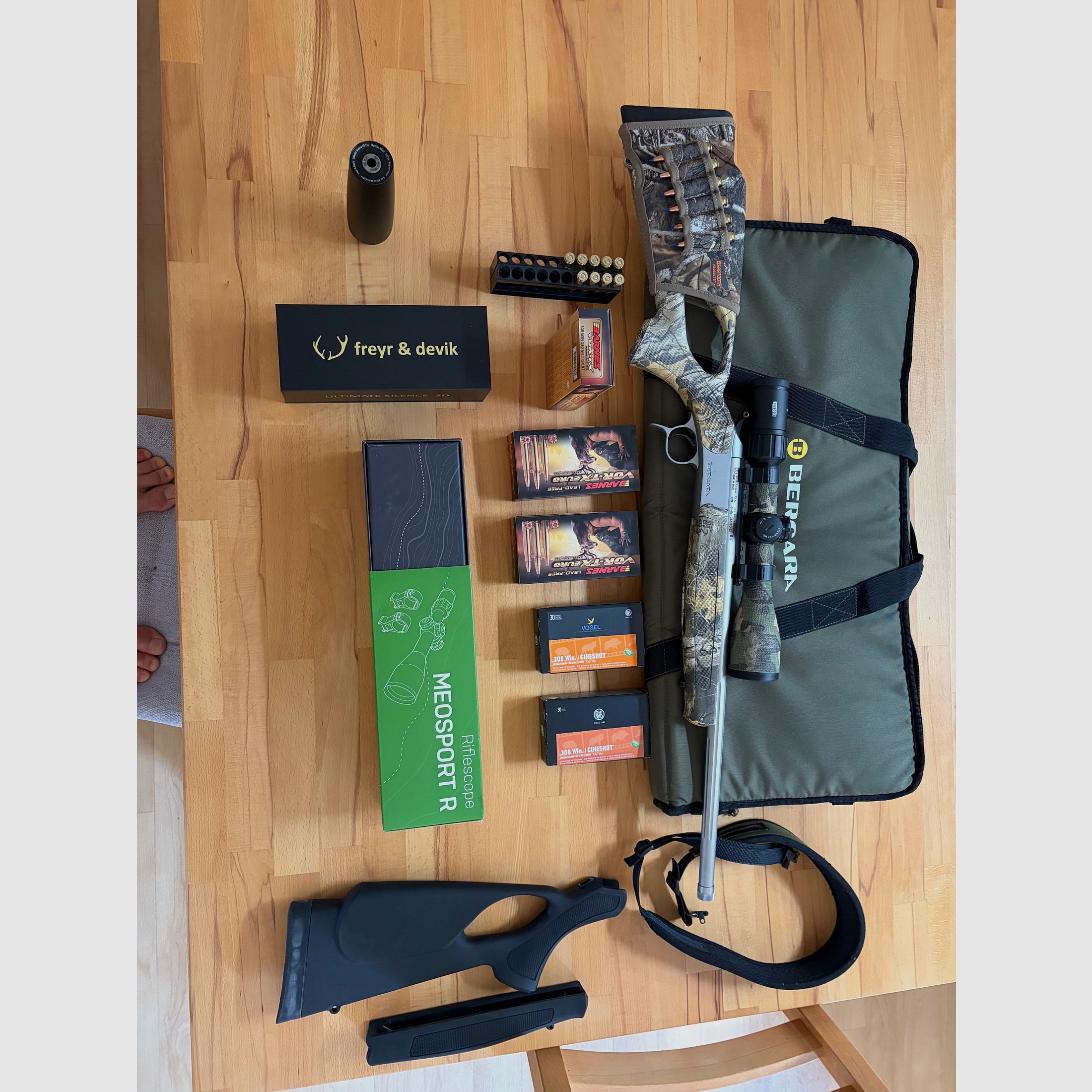 Bergara BA 13 TD 20 inch Stainless with scope Meopta Sport and suppressor