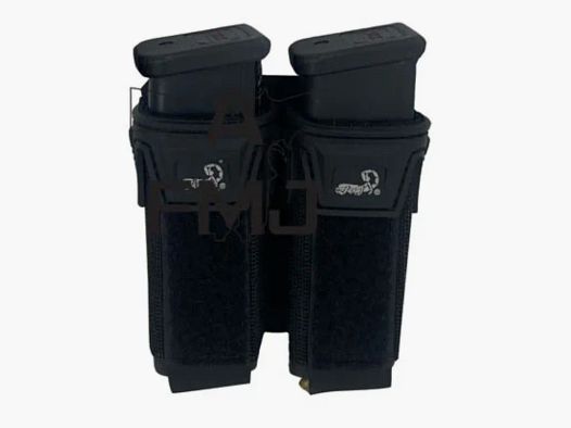 Pincer Pistol Double Pouch (Black)-Agilite