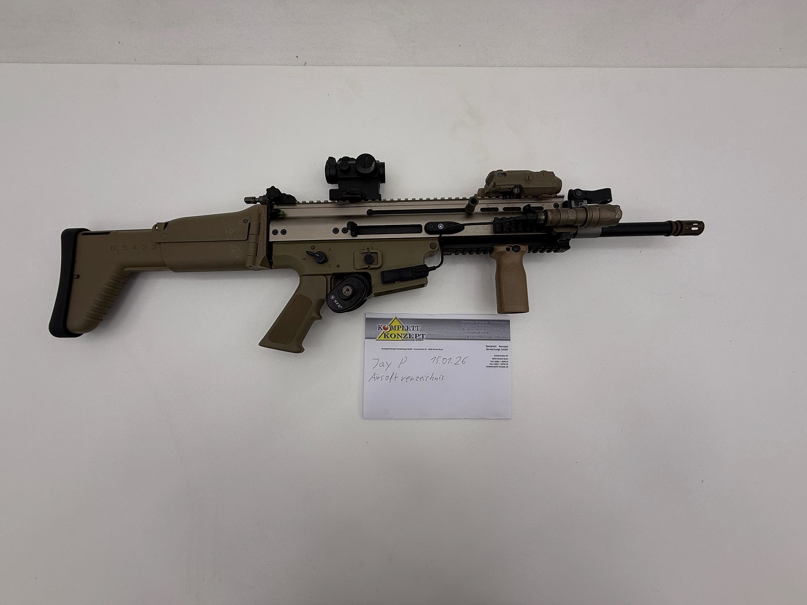 WE / Cybergun SCAR-L GBB Airsoft-Rifle – Gas-Blow-Back – usato – con accessori