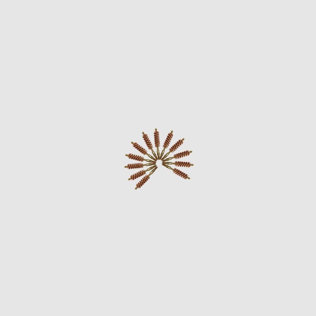 12 brosses de nettoyage en bronze 9mm pour pistolets