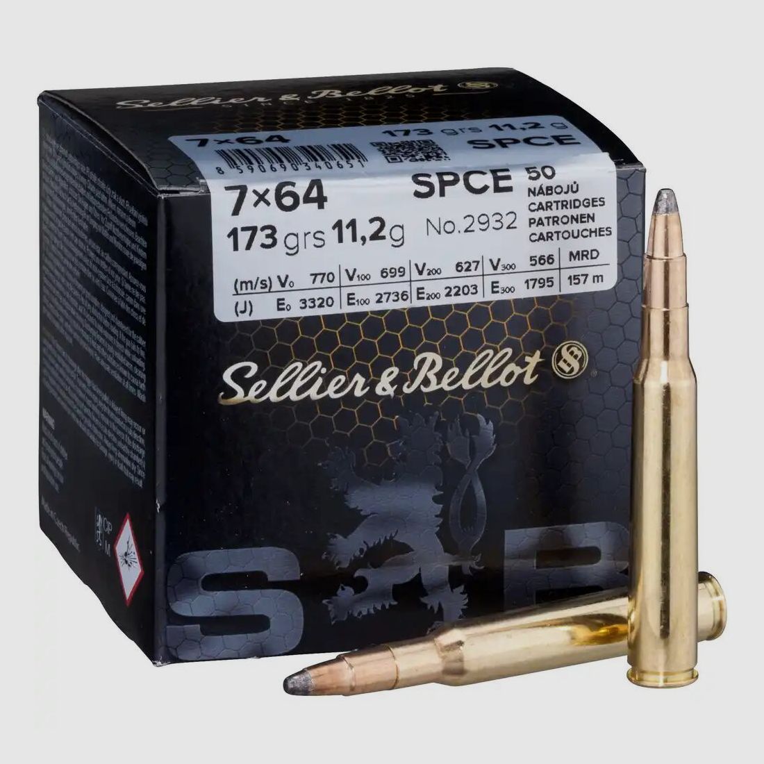 Sellier & Bellot S&B SPCE 173 grs - 50 stuks