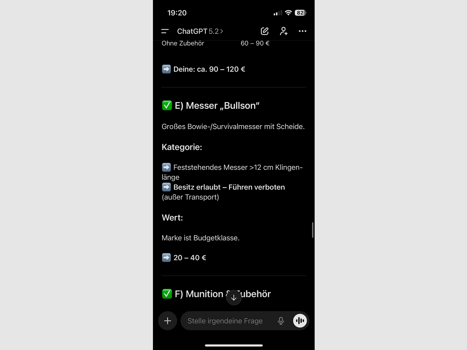 Messer „Bullson“