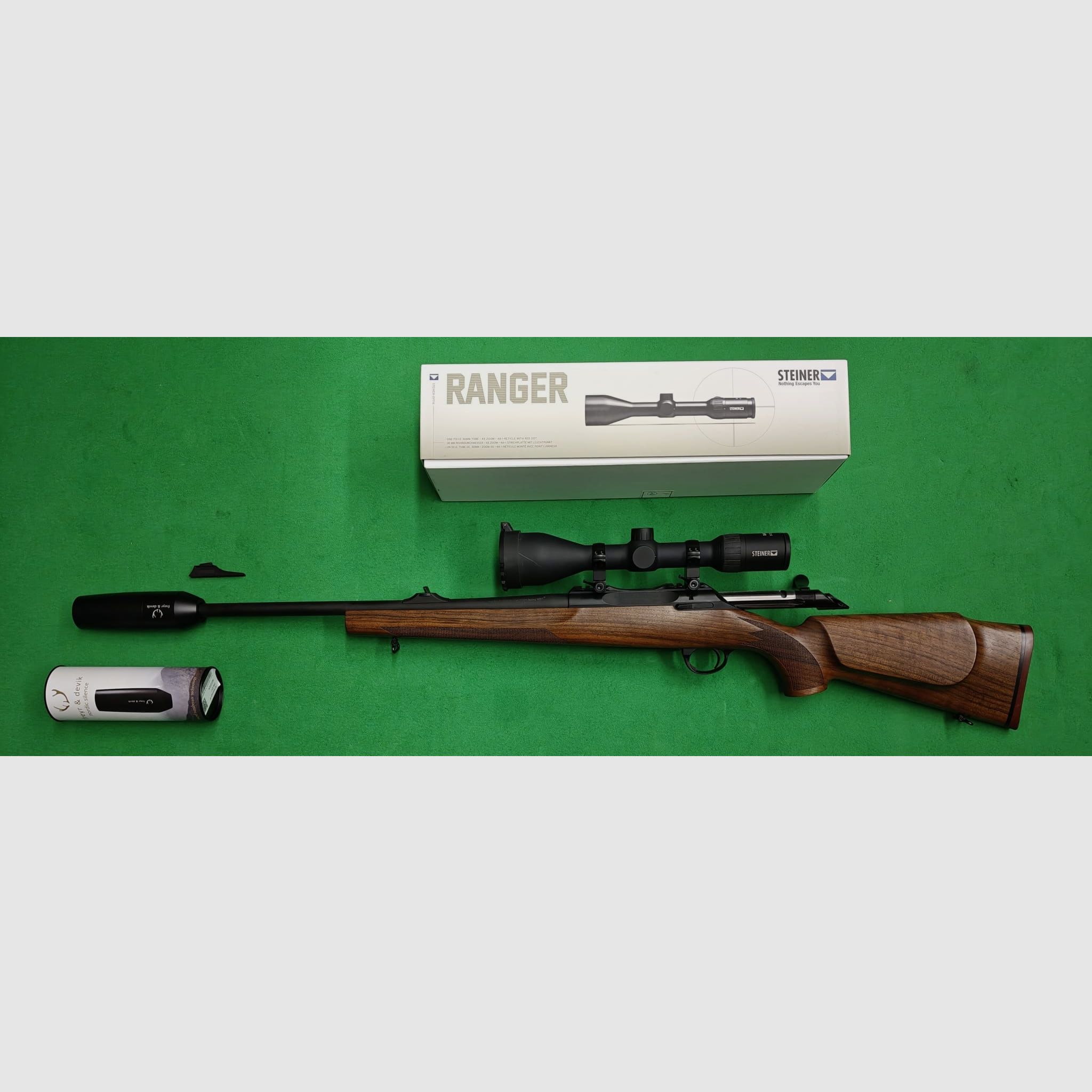 Mercury Saphire .30-06 con Steiner 3-12x56 e silenziatore