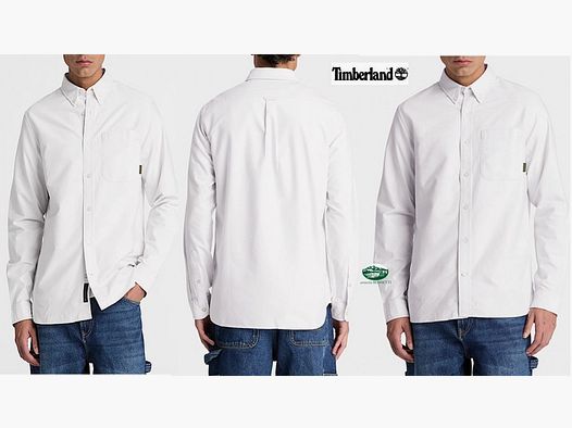 TIMBERLAND Camicia Oxford da uomo colore bianco