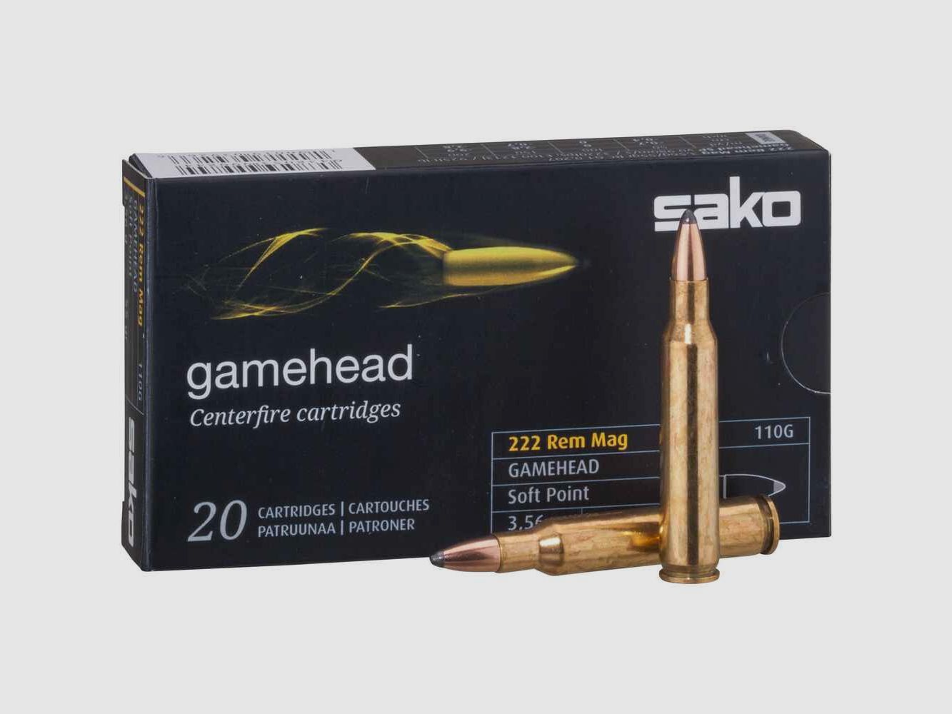 Sako .222 Rem. Mag. Gamehead SP 3,56g/ 55gr