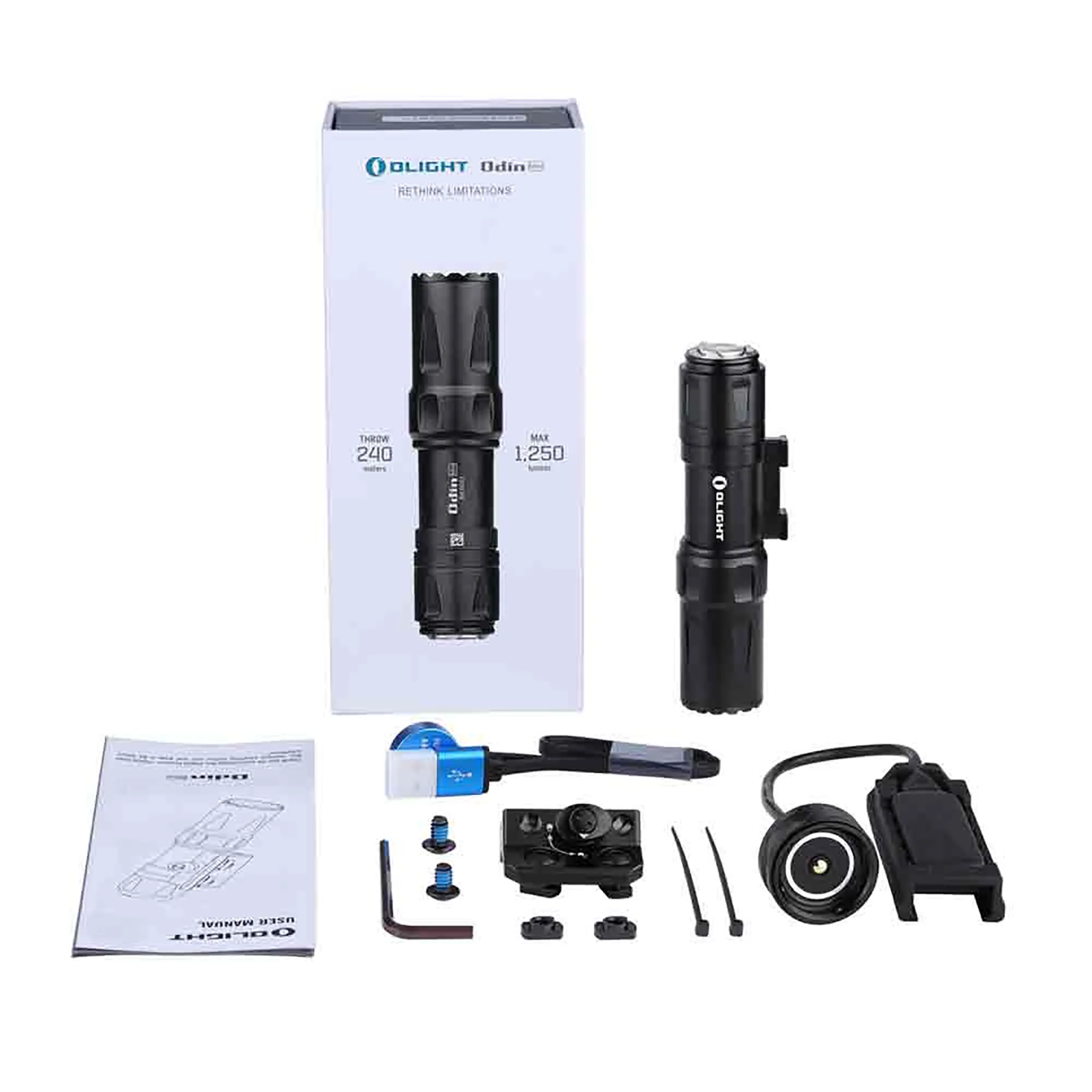 OLIGHT ODIN mini lampe tactique 1.250L, pour M-LOK, image 8 sur 8