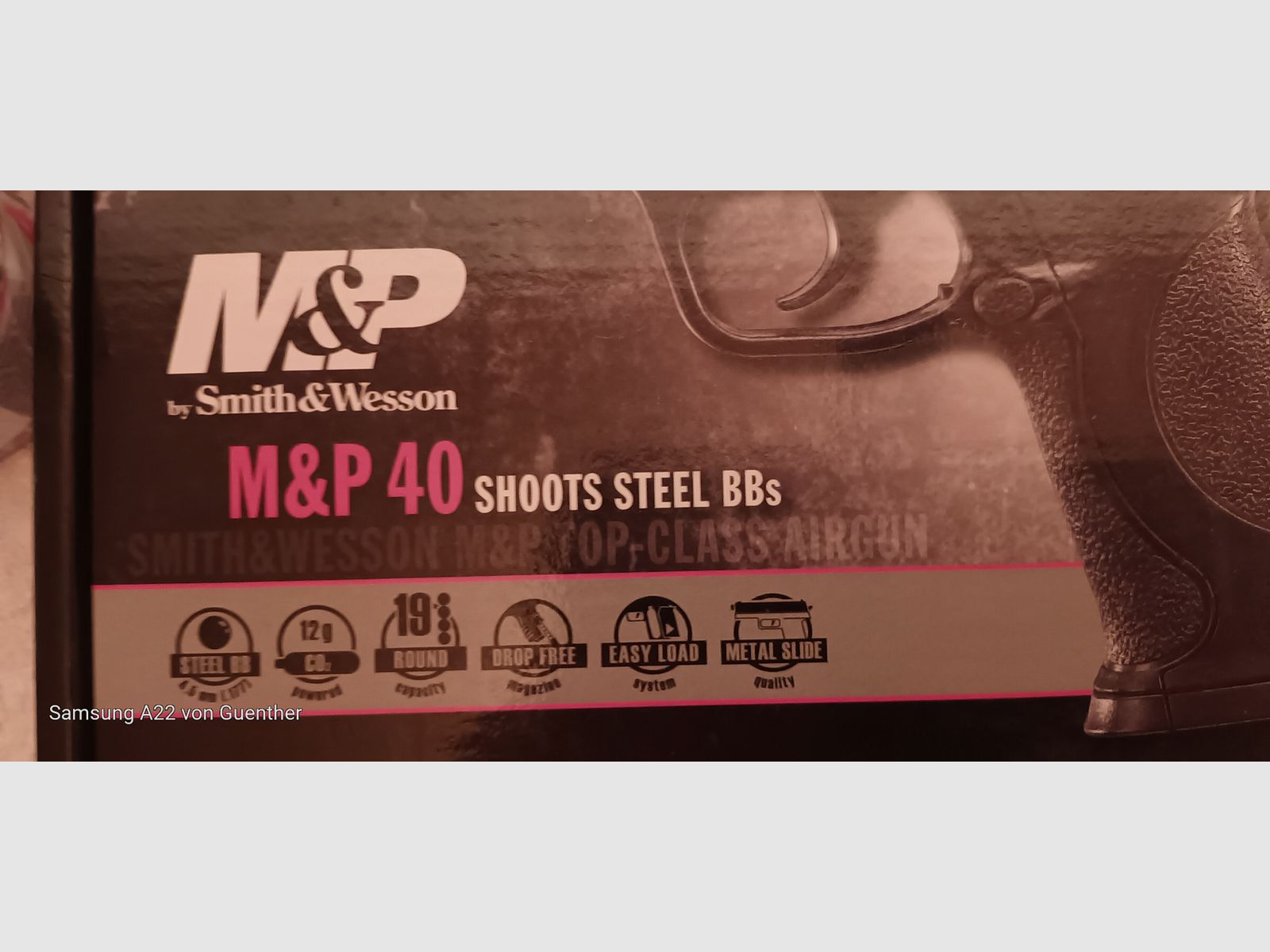 smith + wesson pistolet co2