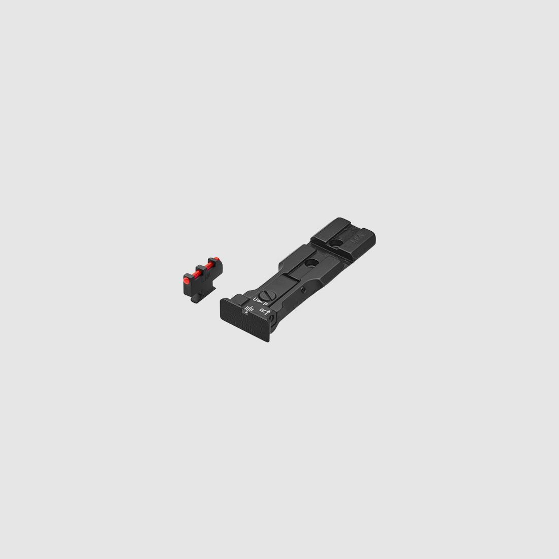 LPA WXT0407-F2 BLACK BAS adjustable revolver sight with Weaver base for 629, 686, 586, 627, 66, 67, 696, 17, 19, 657, 610, 625, 29, 27 and new for caliber .50 – Black sight picture