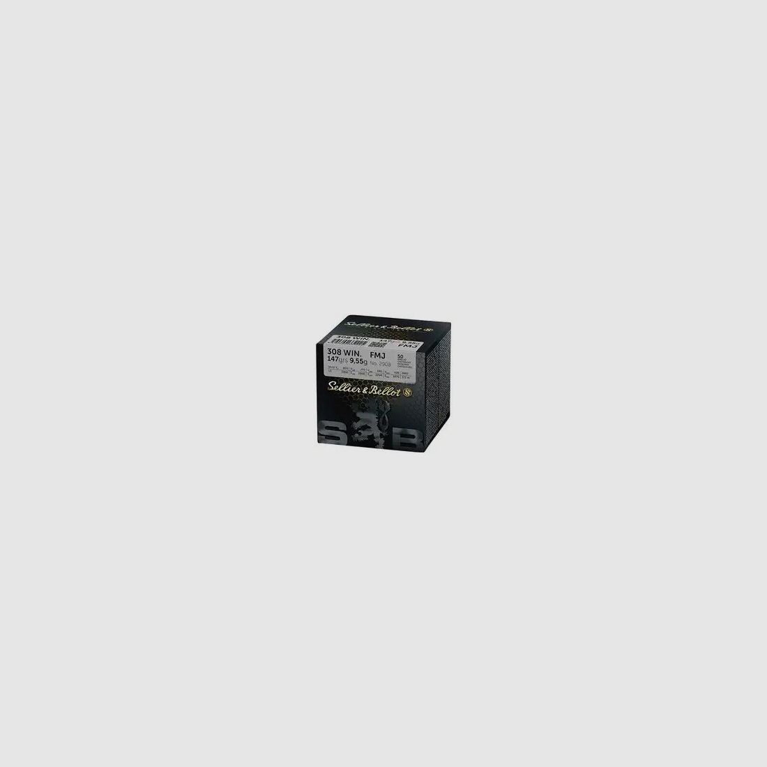 Sellier & Bellot FMJ, 147grs, 50 Patronen pro Packung