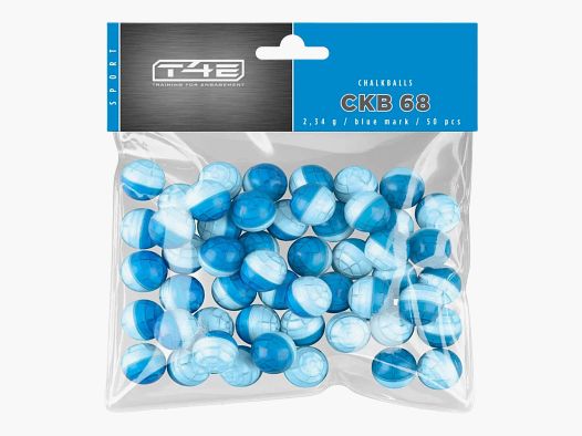 T4E Sport CKB 68 Chalkballs 50 Schuss Kaliber .68 Bluemark