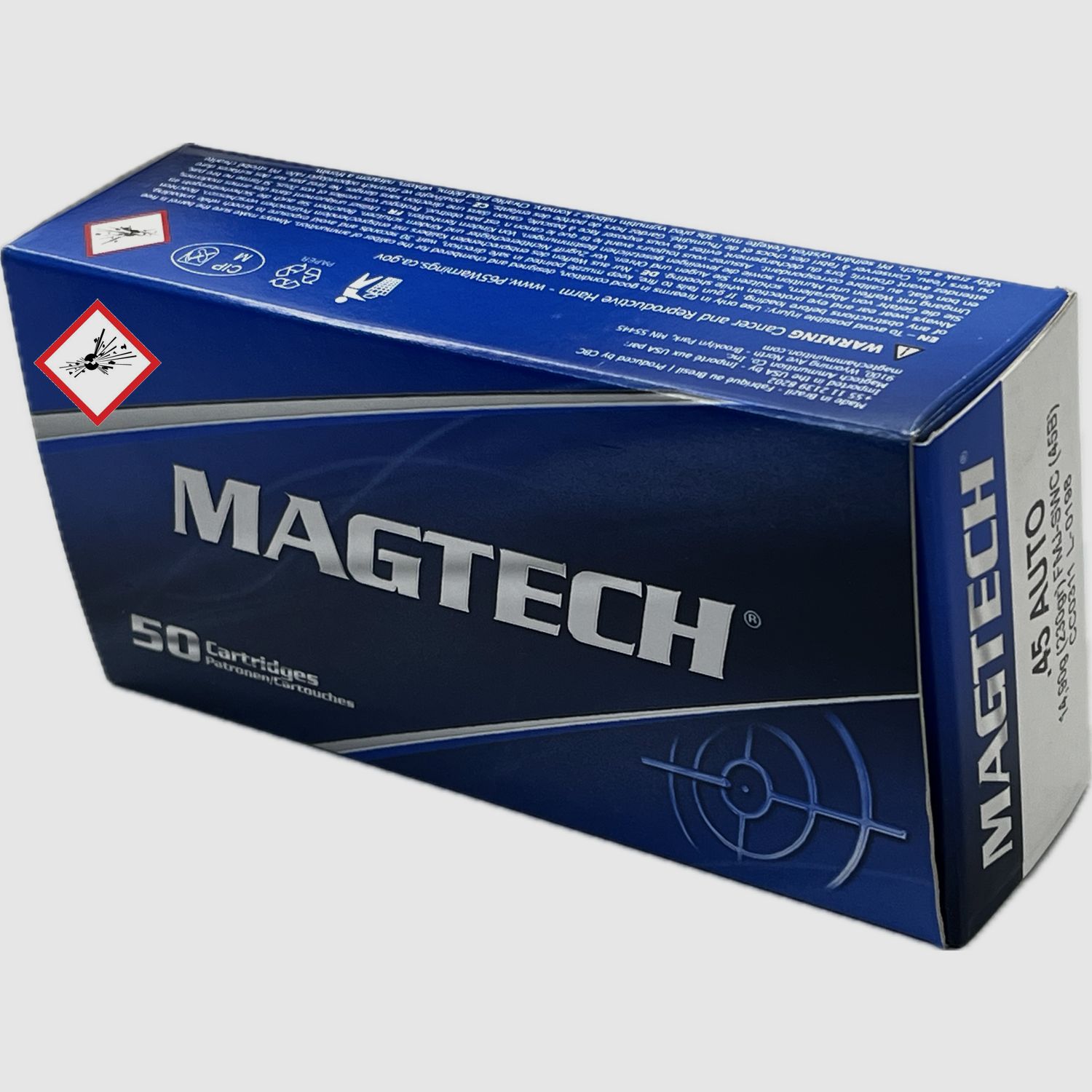 Magtech Pistolenpatrone Kal. .45Auto FMJ SWC 230grs