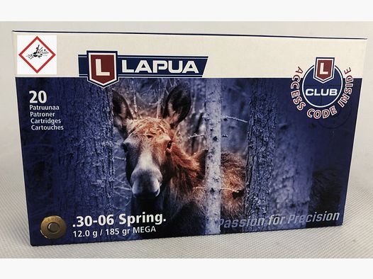 Lapua Büchsenpatrone .30-06 185grs