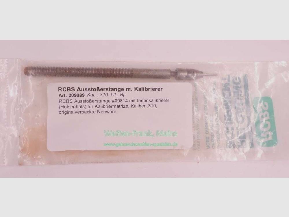 RCBS Ausstoßerstange m. Kalibrierer