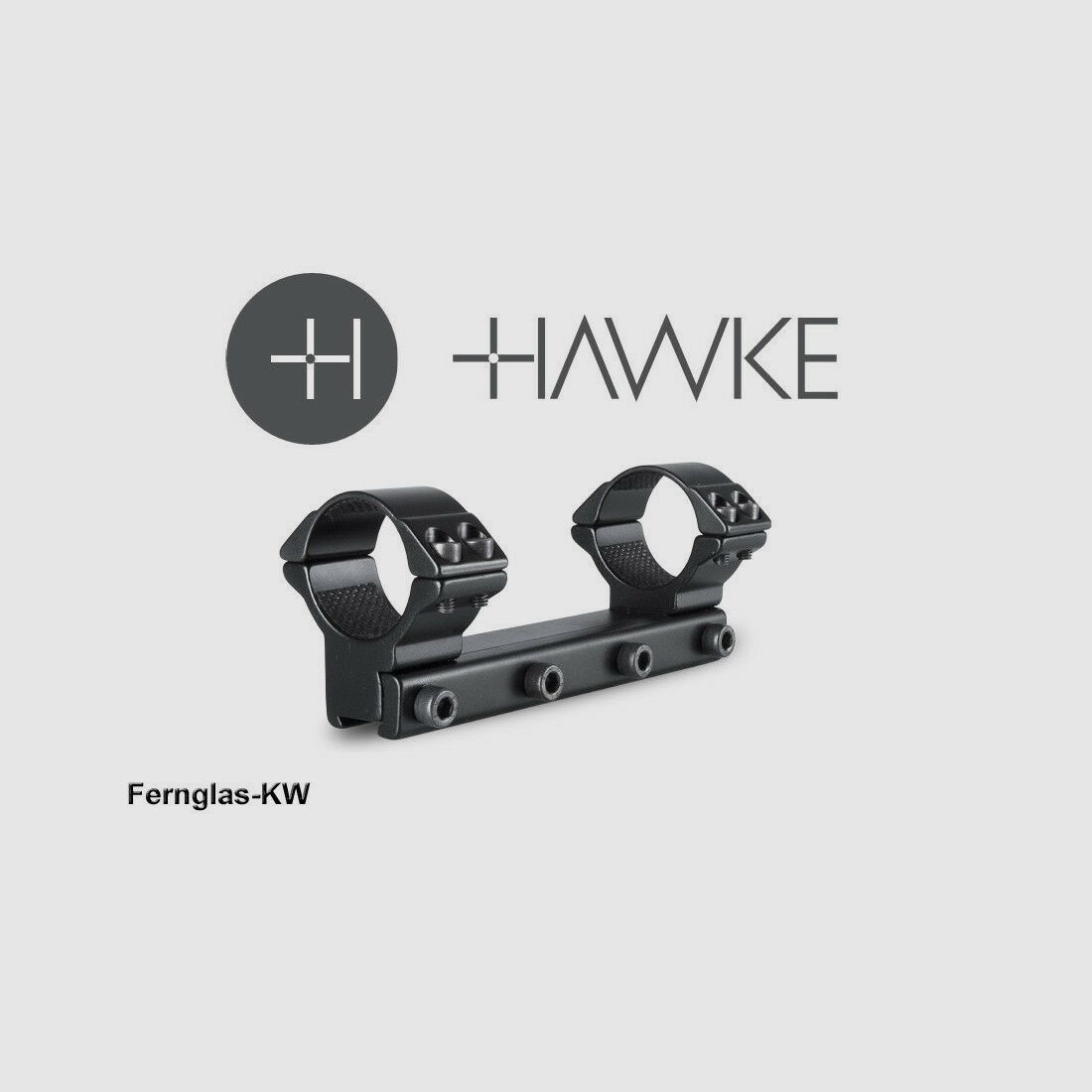 HAWKE 22111 montaggio ad anello alto da 30 mm per supporto per cannocchiale su guida da 9-11 mm