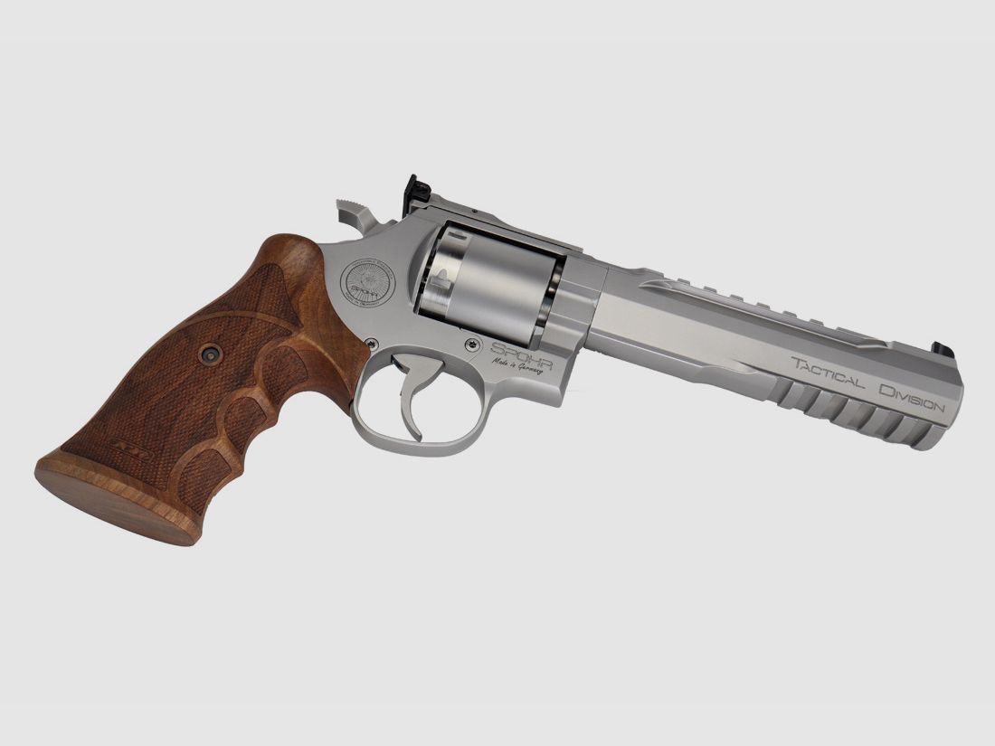  SPOHR Tactical Division Stainless 6 Zoll Revolver Made in Germany 6"