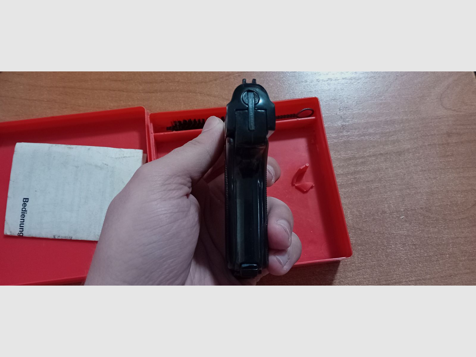 Alte Reck Gaspistole P6s im Kaliber 8 mm Knall/ PTB 78 in OVP!