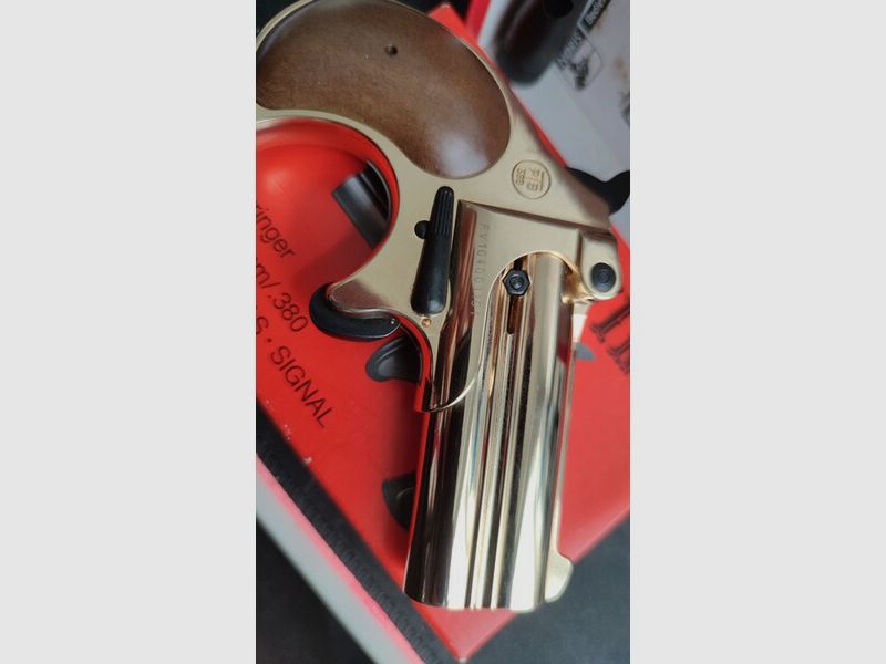Seltene Noris Twinny Derringer 9mmRK Gold Edition NEU/OVP