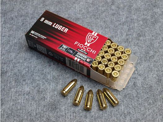 Fiocchi 9mm Luger Fiocchi 9mm Luger FMJ 115grs.
