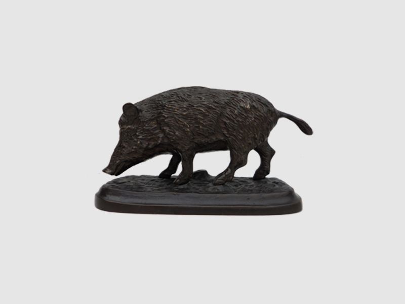 Lovergreen Bronzestatue Motiv Bache-Statue klein