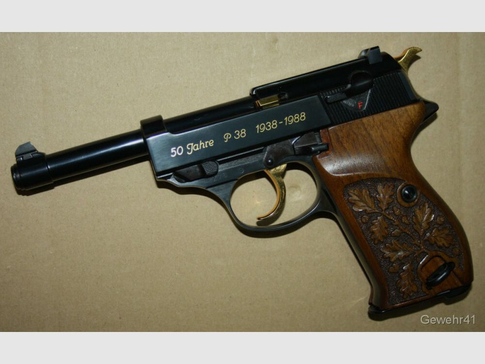 large Walther anniversary set P38, P5, PP, PPK, TPH