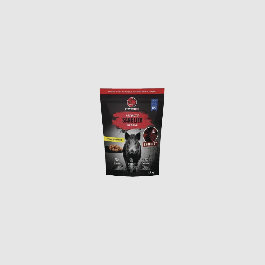 SACHET 1,5 KG ATTRAKTIV BLACK FIRE UNSICHTBAR SCHOKOLADE