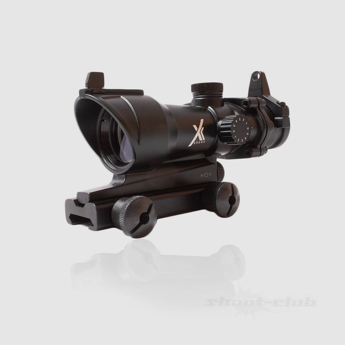 shoXx Red Dot Sight 1x30 +22mm Riel de montaje Weaver