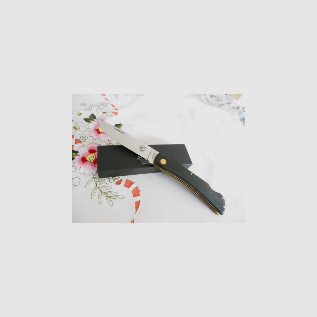 Taschenmesser HIPPEKNIEP Klappmesser Backlock-Verschluß -Messerheft Eiche NEU