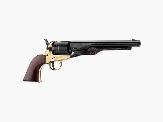Colt 1860 Pietta Army Messing Revolver Kaliber .44 - Authentieke Replica - Nauwkeurige Details - Voor Collectie en Historisch Schieten