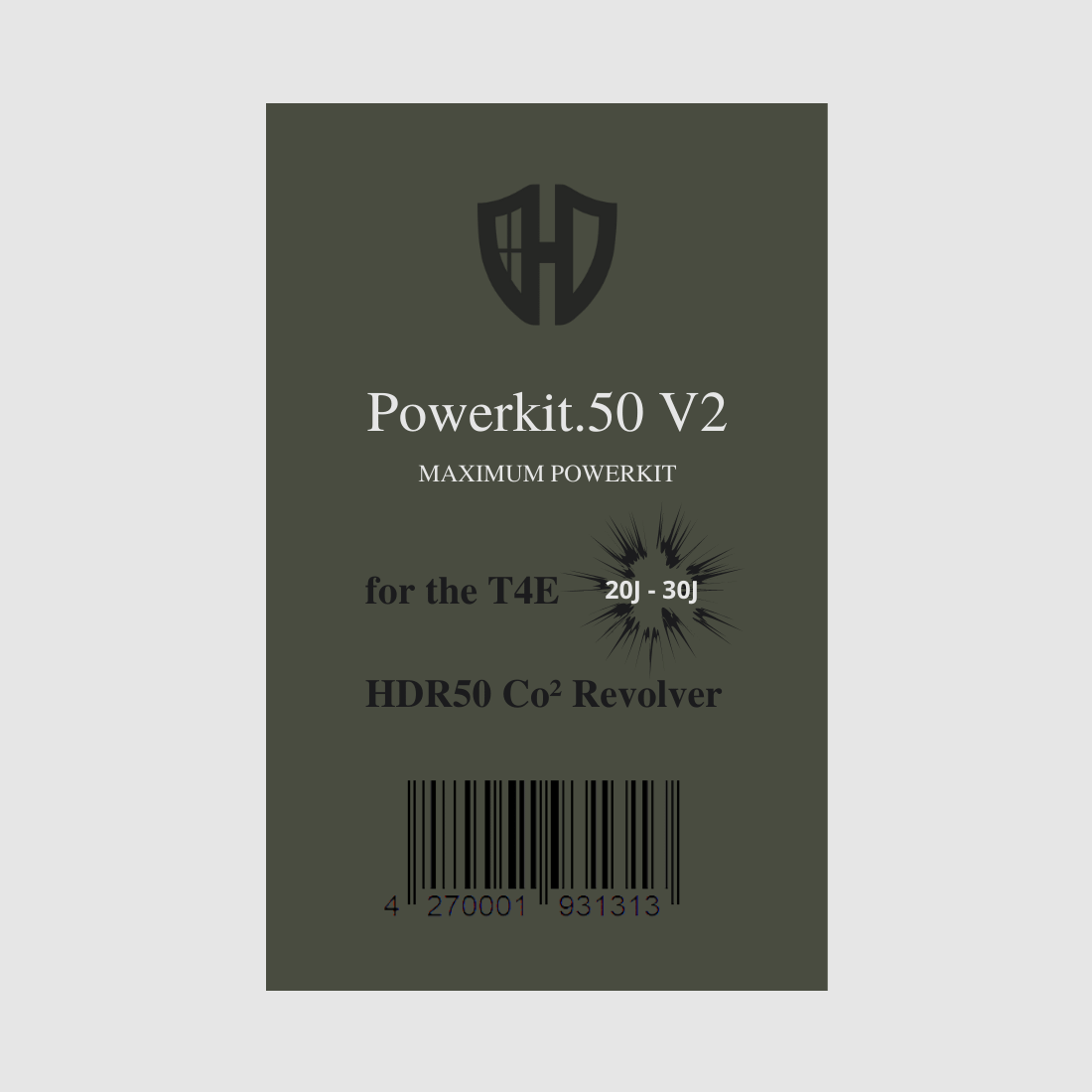 Powerkit.50 V2 for HDR50 | Exportventil | SCHWARZ ELOXIERT | Maximale Power 7,5j Version 20-30J