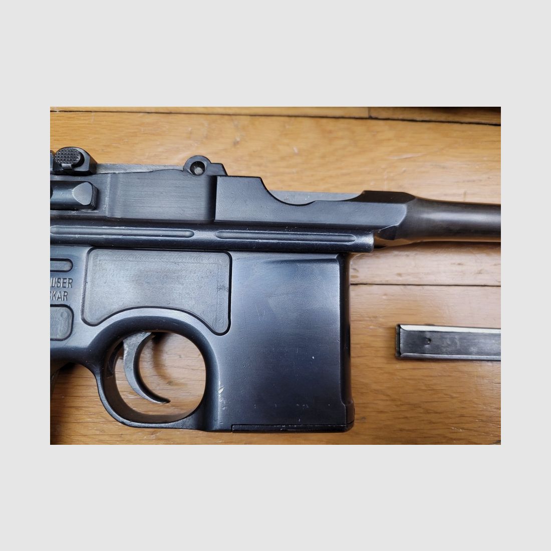 Muy bonito pistola C96 Mauser – arma legendaria – Fabricación Mauser Oberndorf A/M alrededor de 1913 – 7,63 Mauser – Funda de culata para disparo y transporte – TBE +, imagen 5 de 24