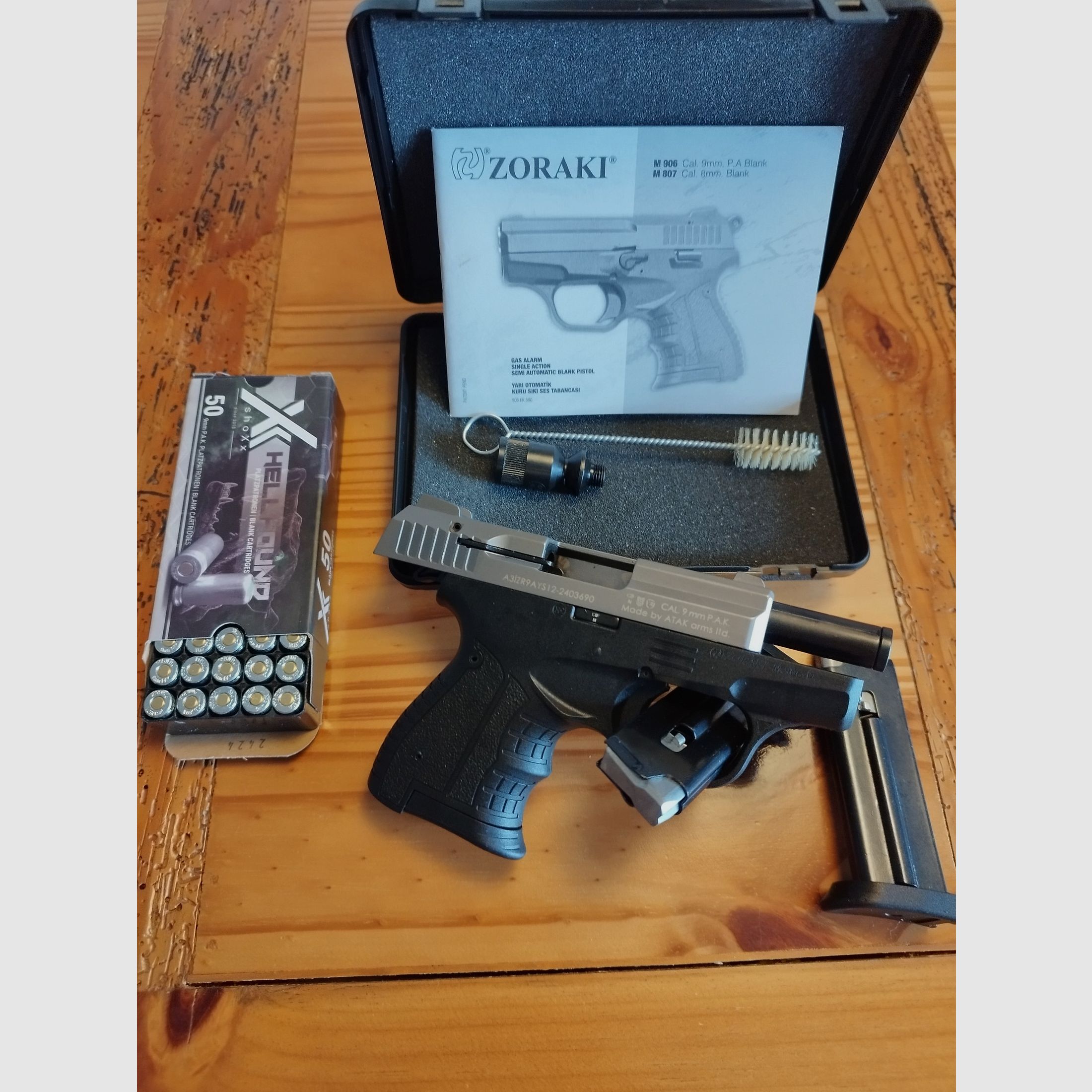 Zoraki 906 Schreckschuss Pistole 9mm Titan-Optik  Defense Set !!Neuware!!