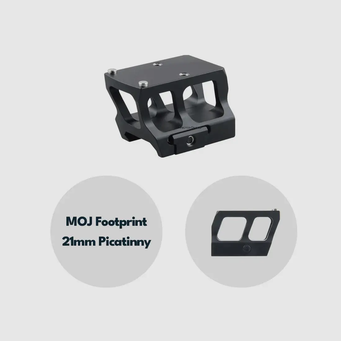 Vector Optics SCRA-71 Montaggio con MOJ (RMR) Footprint, 21mm Picatinny, h=28mm, immagine 1 di 5