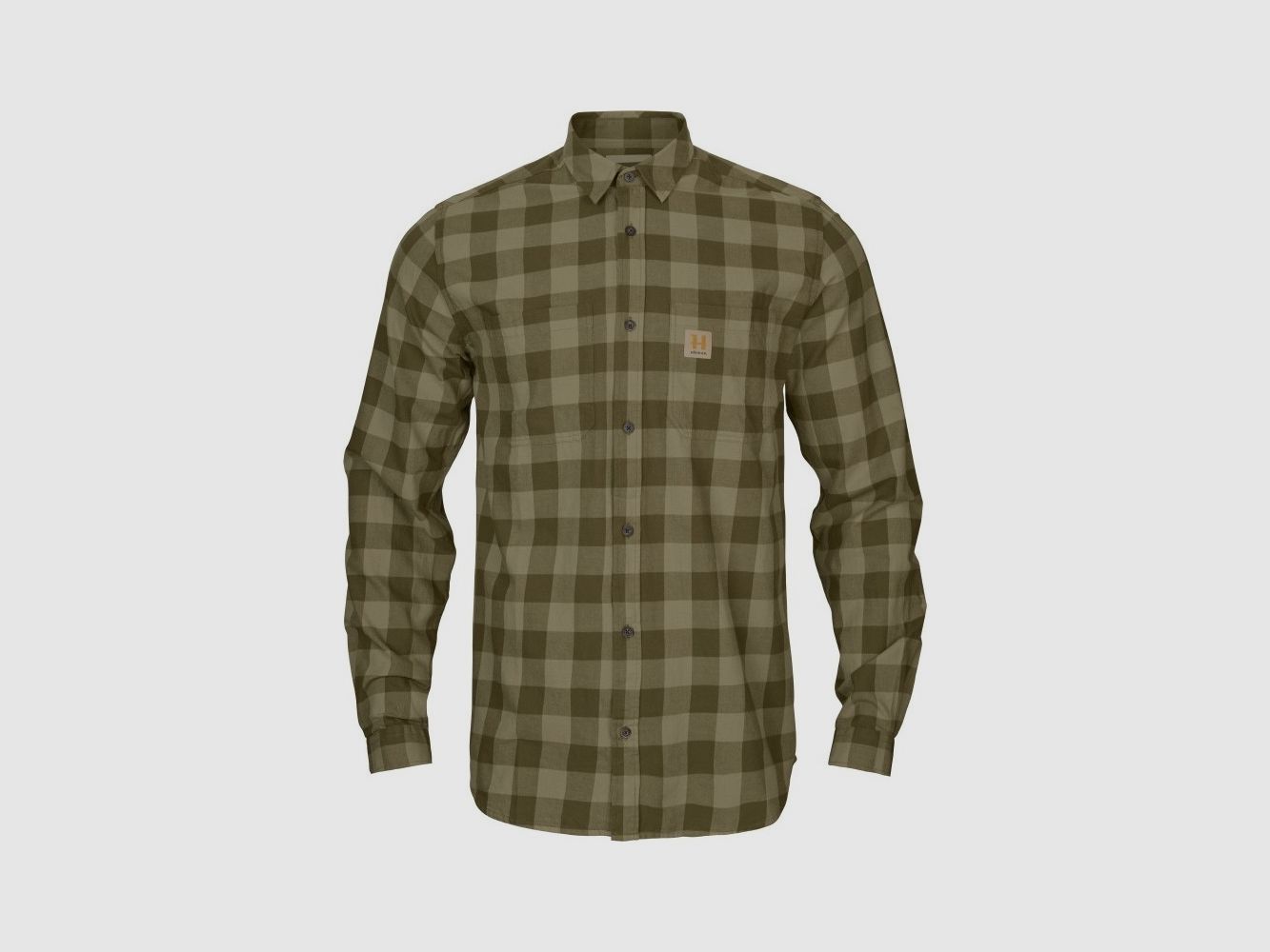 Härkila Scandinavian camicia a maniche lunghe / a quadri verde oliva scuro, immagine 1 di 5