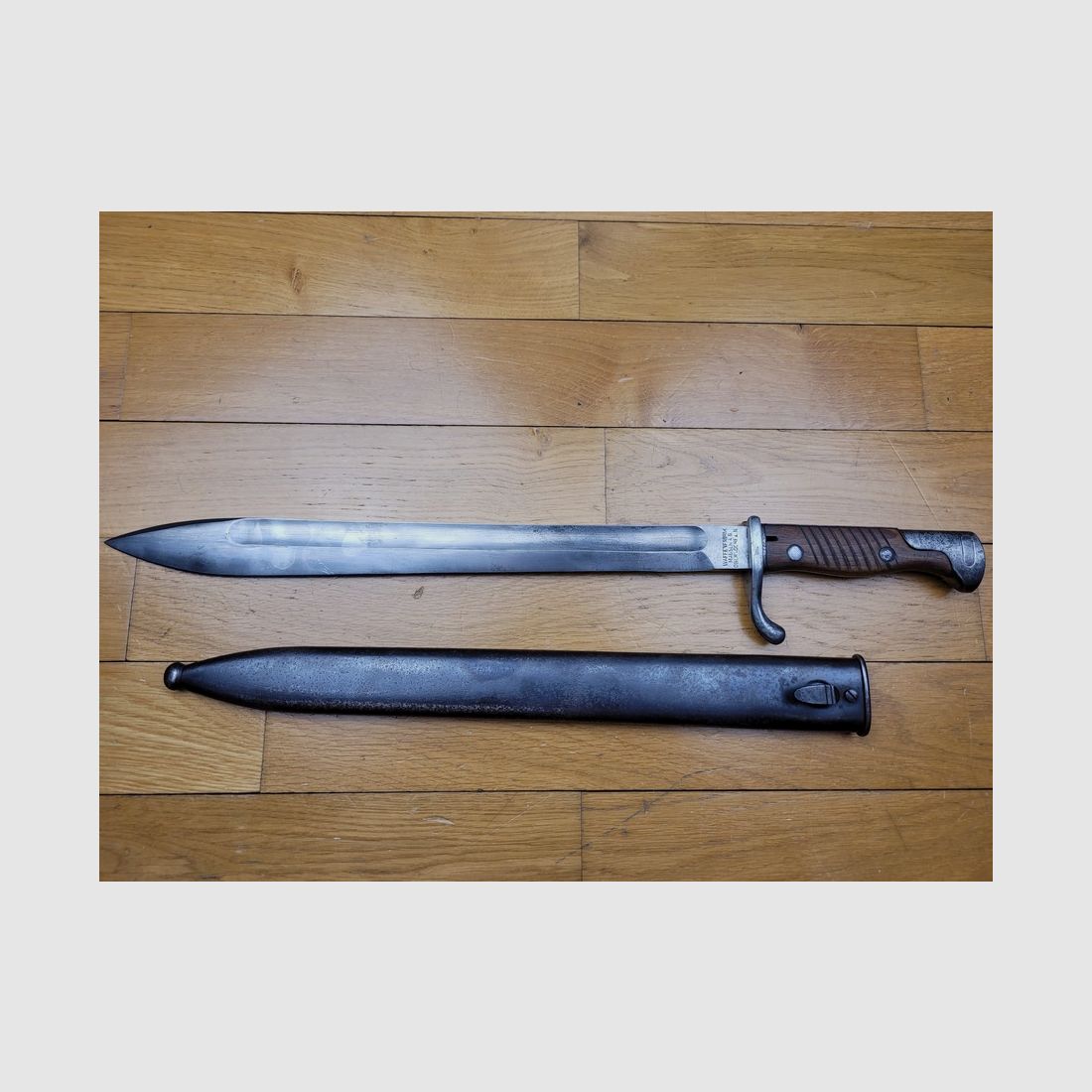 Baionetta tedesca 98/05 2° Tipo – fabbricata da Mauser – con fodero Mauser "con stelle" – W17 – TBE, immagine 2 di 14