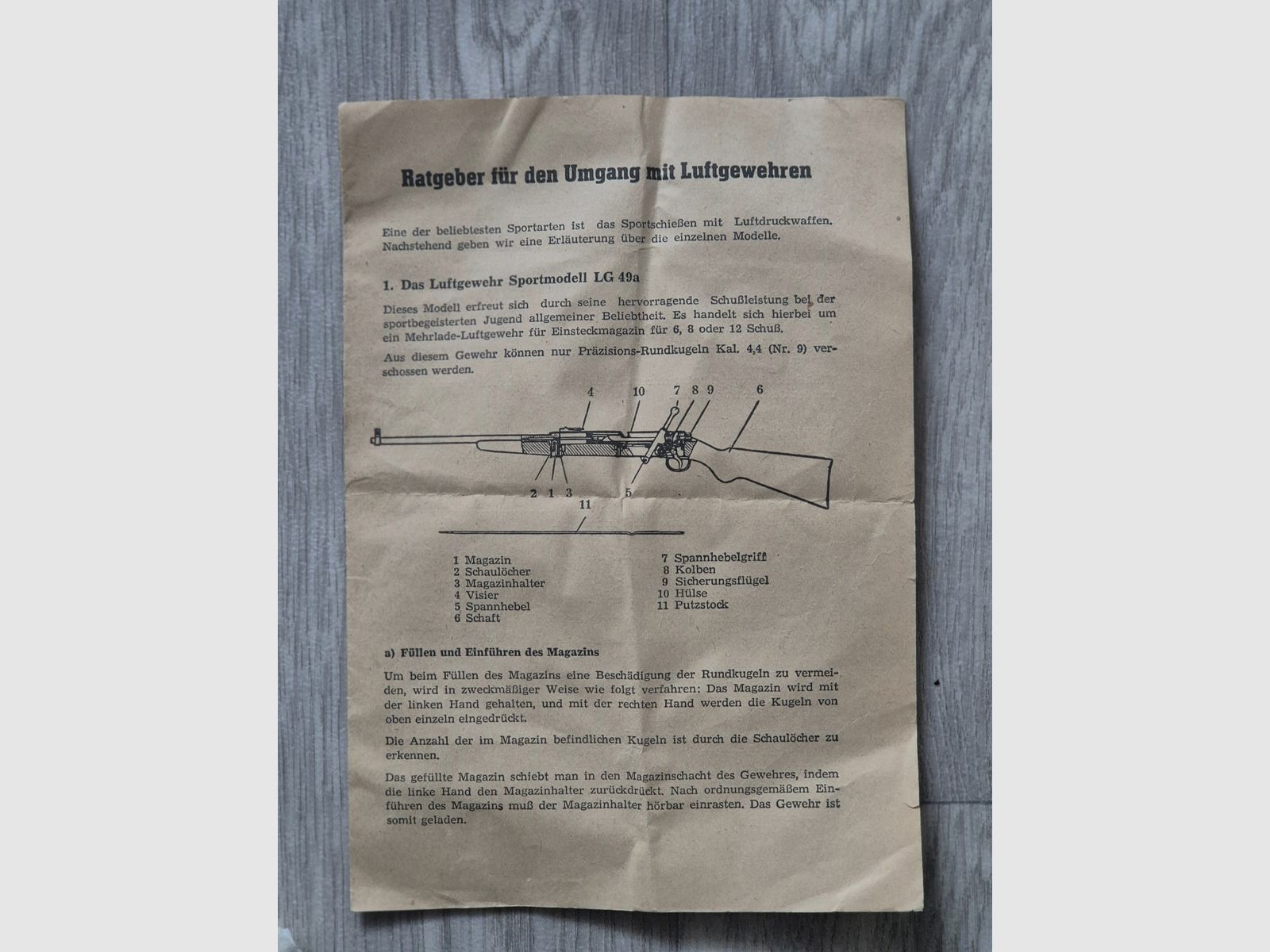 Luftgewehr Haenel 49a