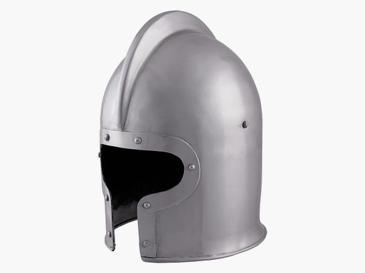 Casco Barbuta con revestimiento de cuero
