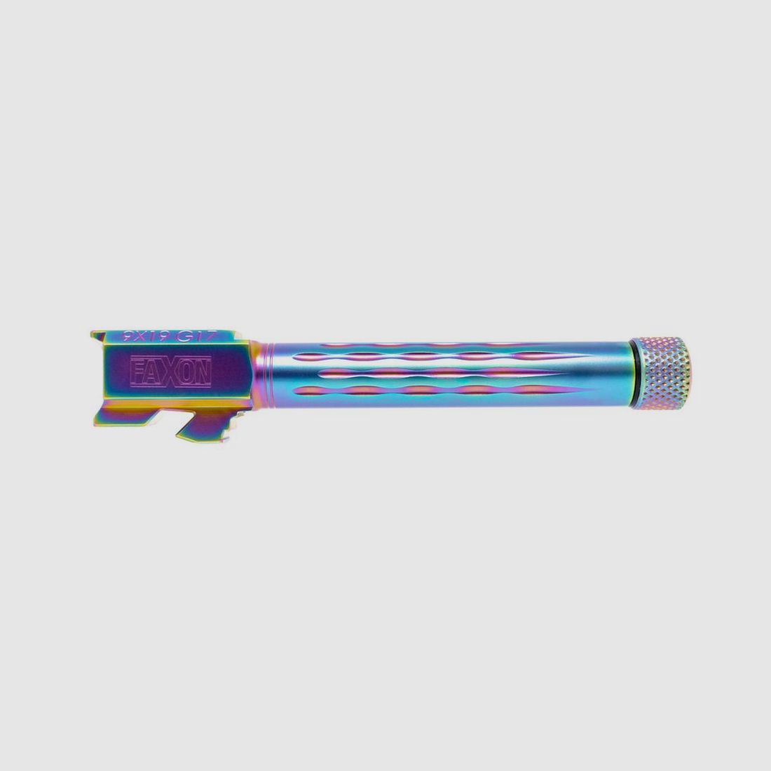 Faxon G17 Flame Match Full-Size Gen 1-4 9mmSAAMI 416-R SS QPQ Nitride Thr NeoChromatic